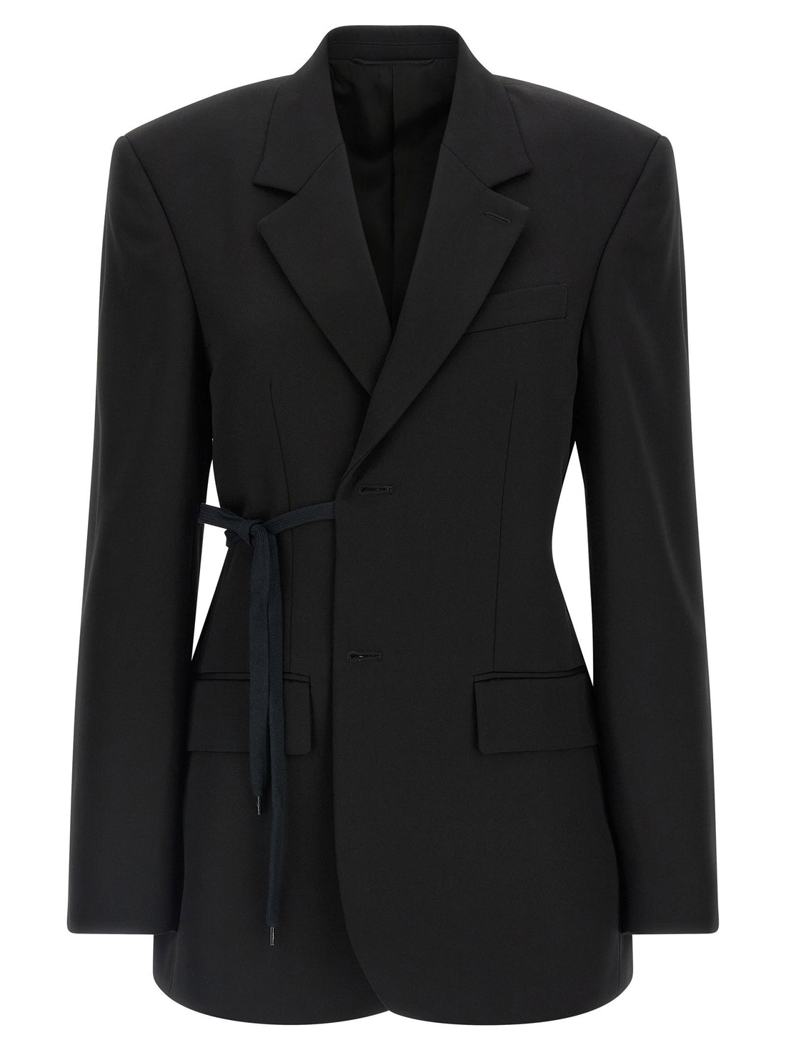 Balenciaga Wrap Tailored Blazer Black