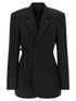 Balenciaga Wrap Tailored Blazer Black
