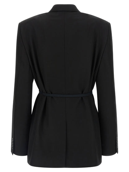 Balenciaga Wrap Tailored Blazer Black