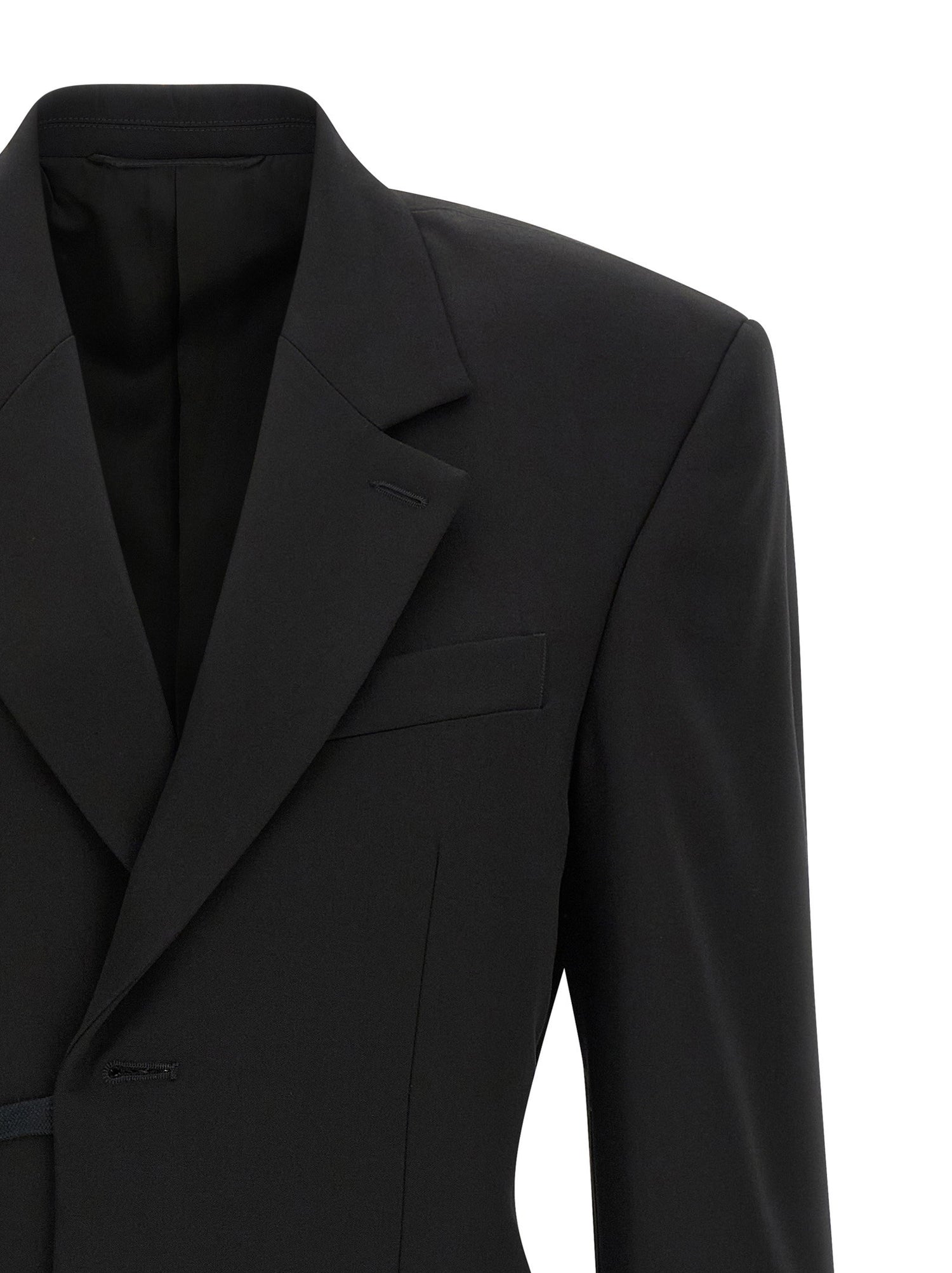 Balenciaga Wrap Tailored Blazer Black