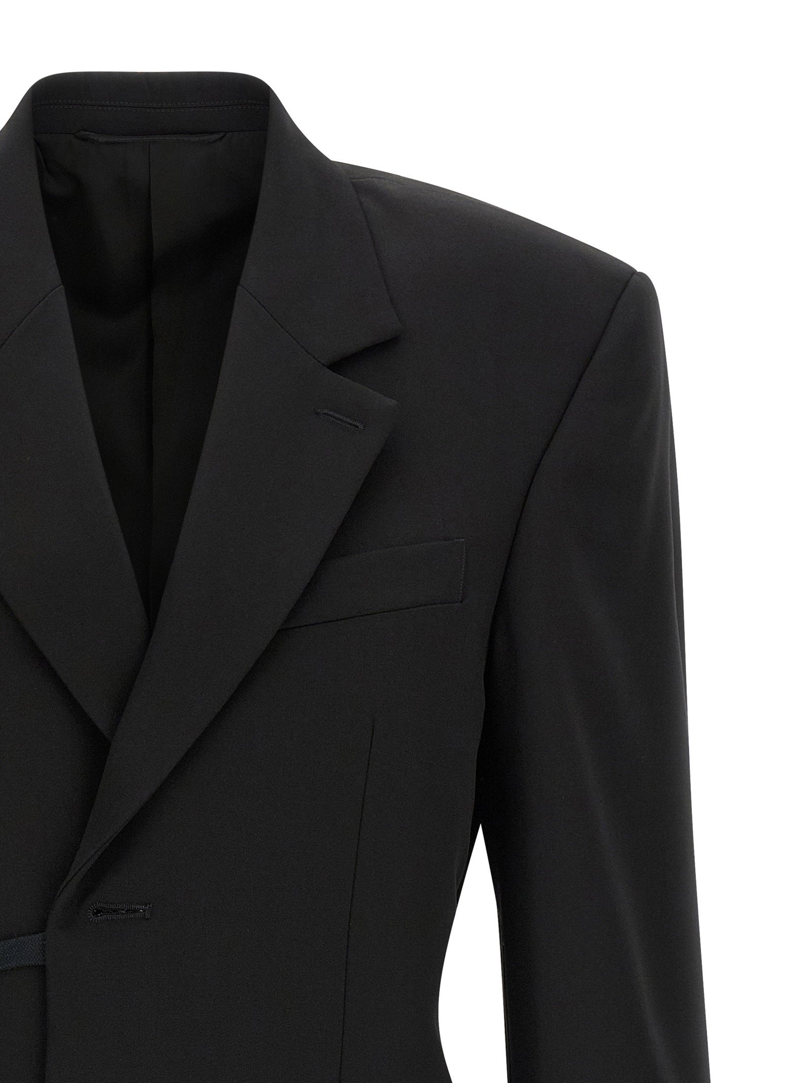 Balenciaga Wrap Tailored Blazer Black