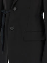 Balenciaga Wrap Tailored Blazer Black