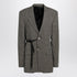 Balenciaga Vichy Lyocell Jacket Side Lace Green