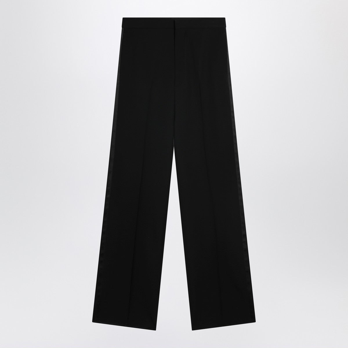 Balenciaga High-Waisted Wool Trousers Black black