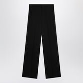 Balenciaga High-Waisted Wool Trousers Black black