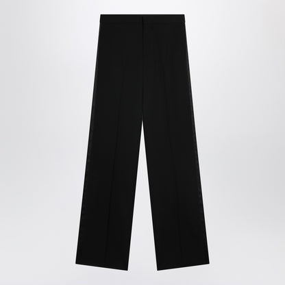 Balenciaga High-Waisted Wool Trousers Black black