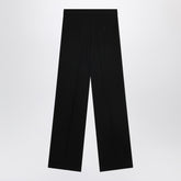Balenciaga High-Waisted Wool Trousers Black black