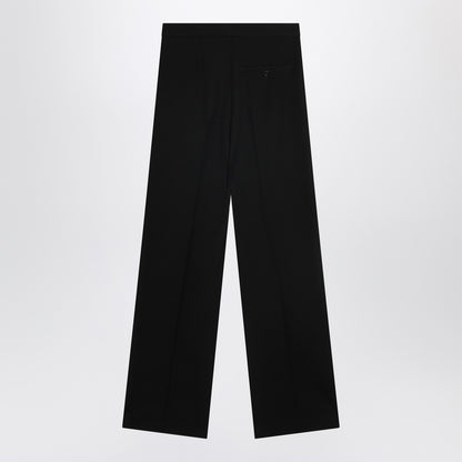 Balenciaga High-Waisted Wool Trousers Black black