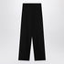 Balenciaga Wide Wool Trousers Black black