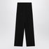 Balenciaga Wide Wool Trousers Black black