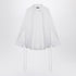 Balenciaga Lace-Up Cotton Oversized Shirt White