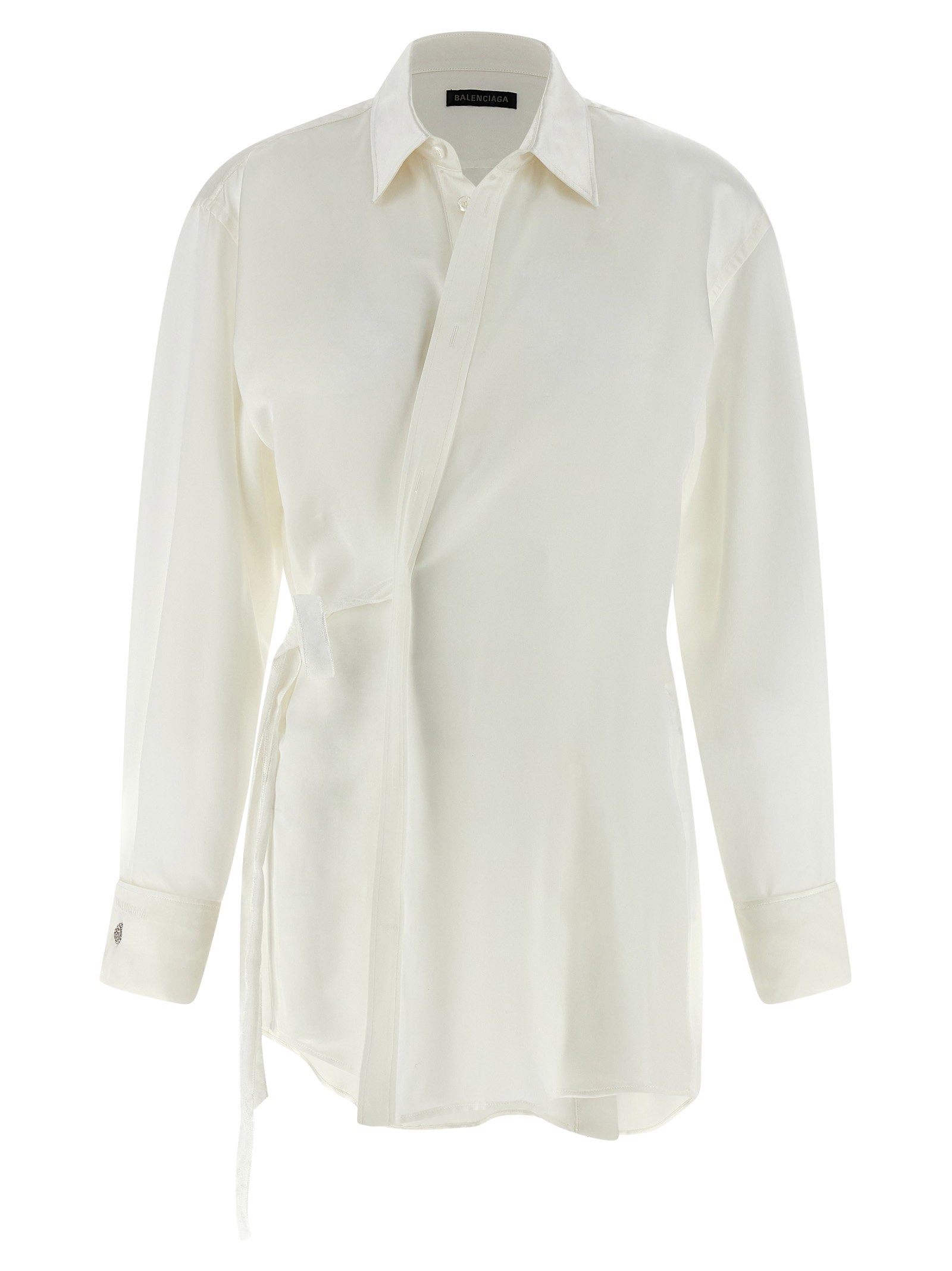 Balenciaga Wrap Shirt White