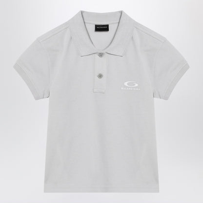 Balenciaga Laurel Classic Cotton Polo White