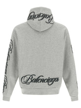 Balenciaga Cursive Hoodie Gray