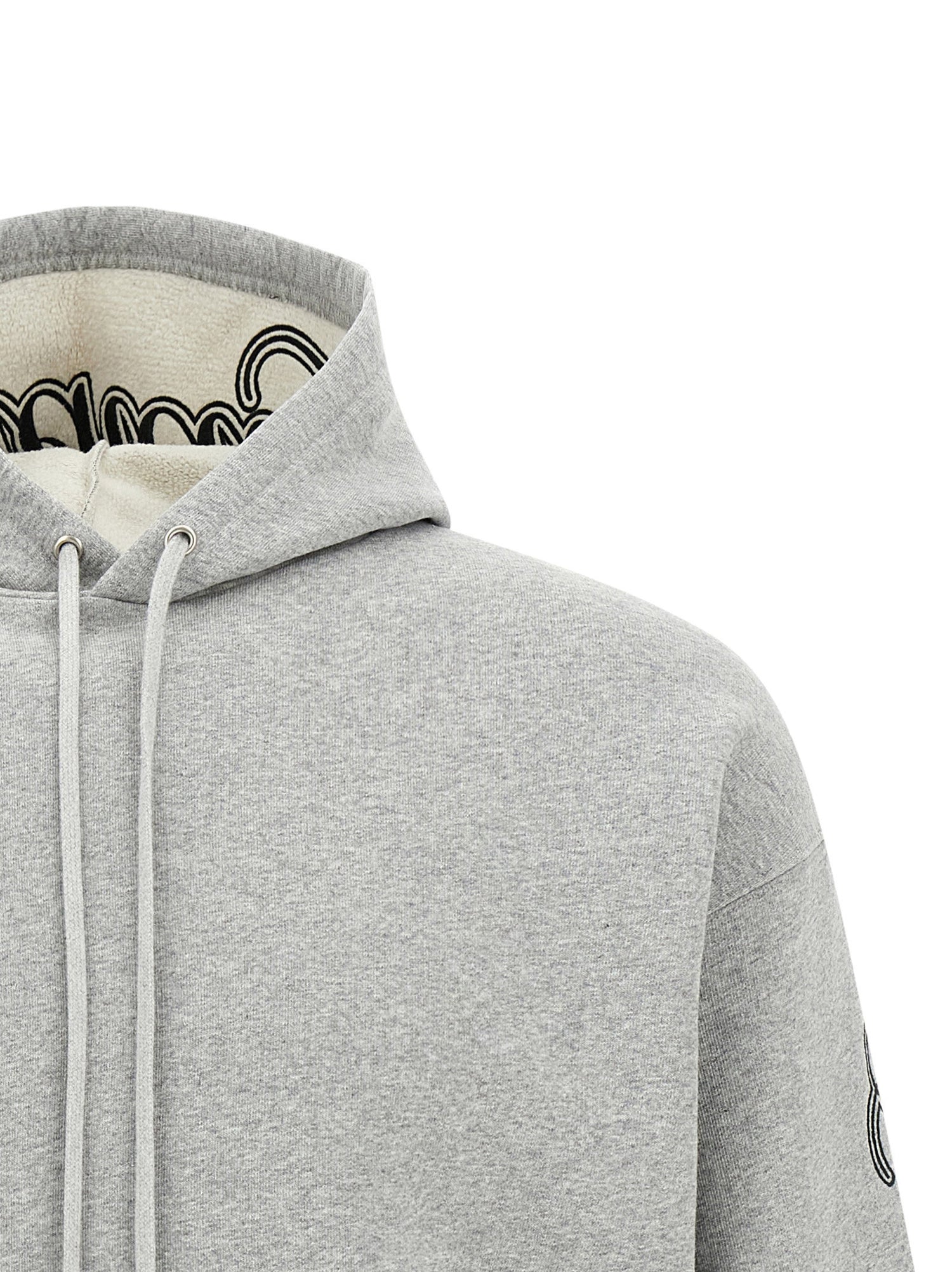 Balenciaga Cursive Hoodie Gray