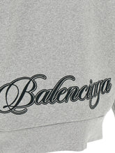 Balenciaga Cursive Hoodie Gray