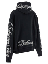 Balenciaga Cursive Hoodie Black