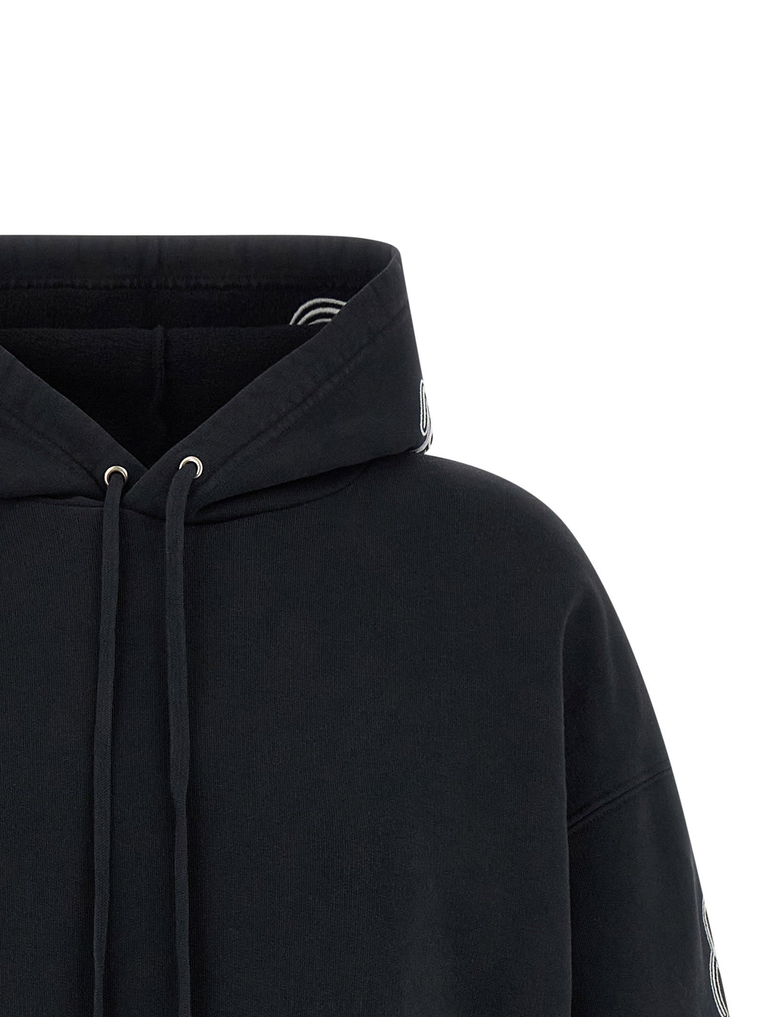 Balenciaga Cursive Hoodie Black