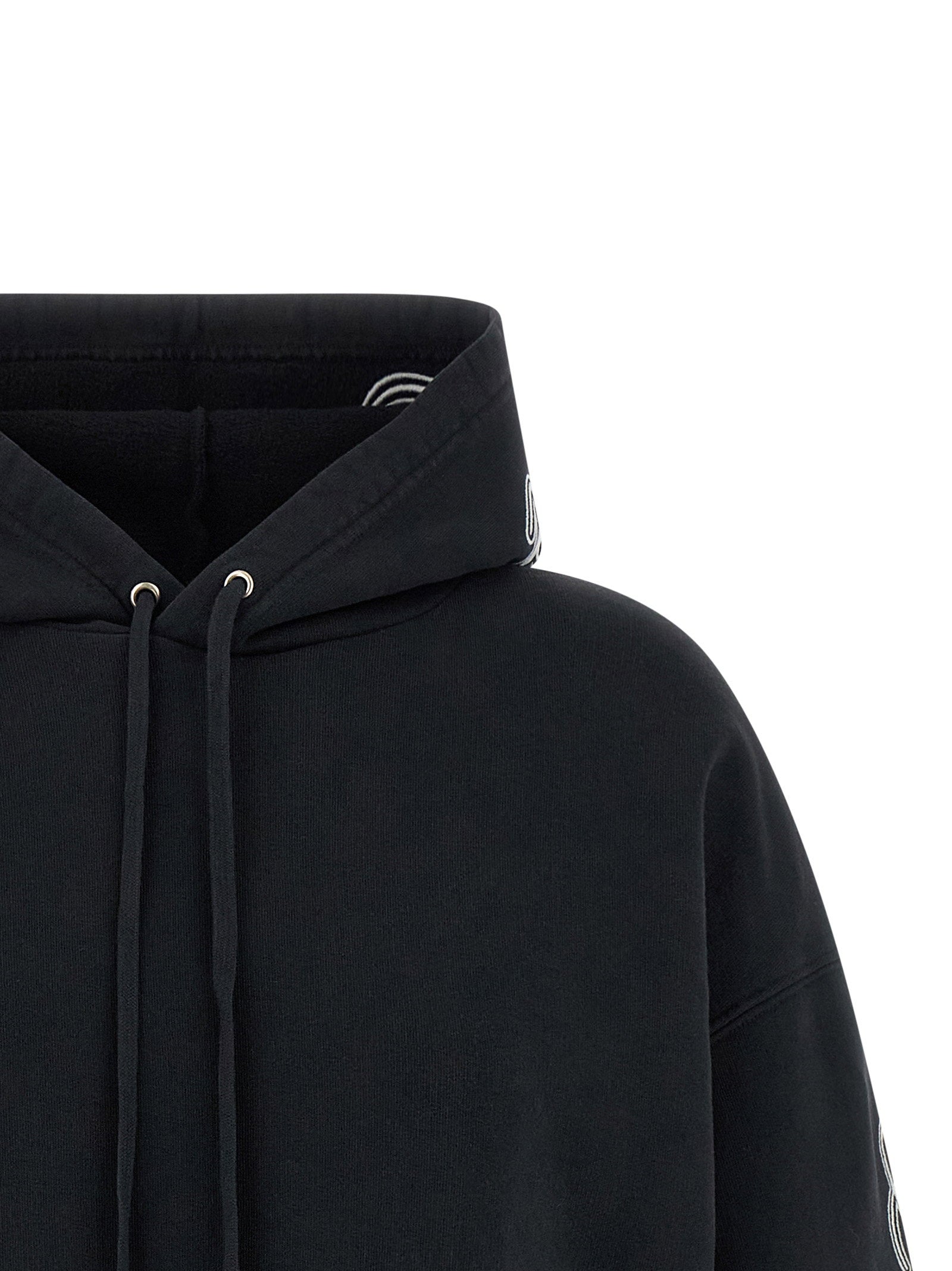 Balenciaga Cursive Hoodie Black