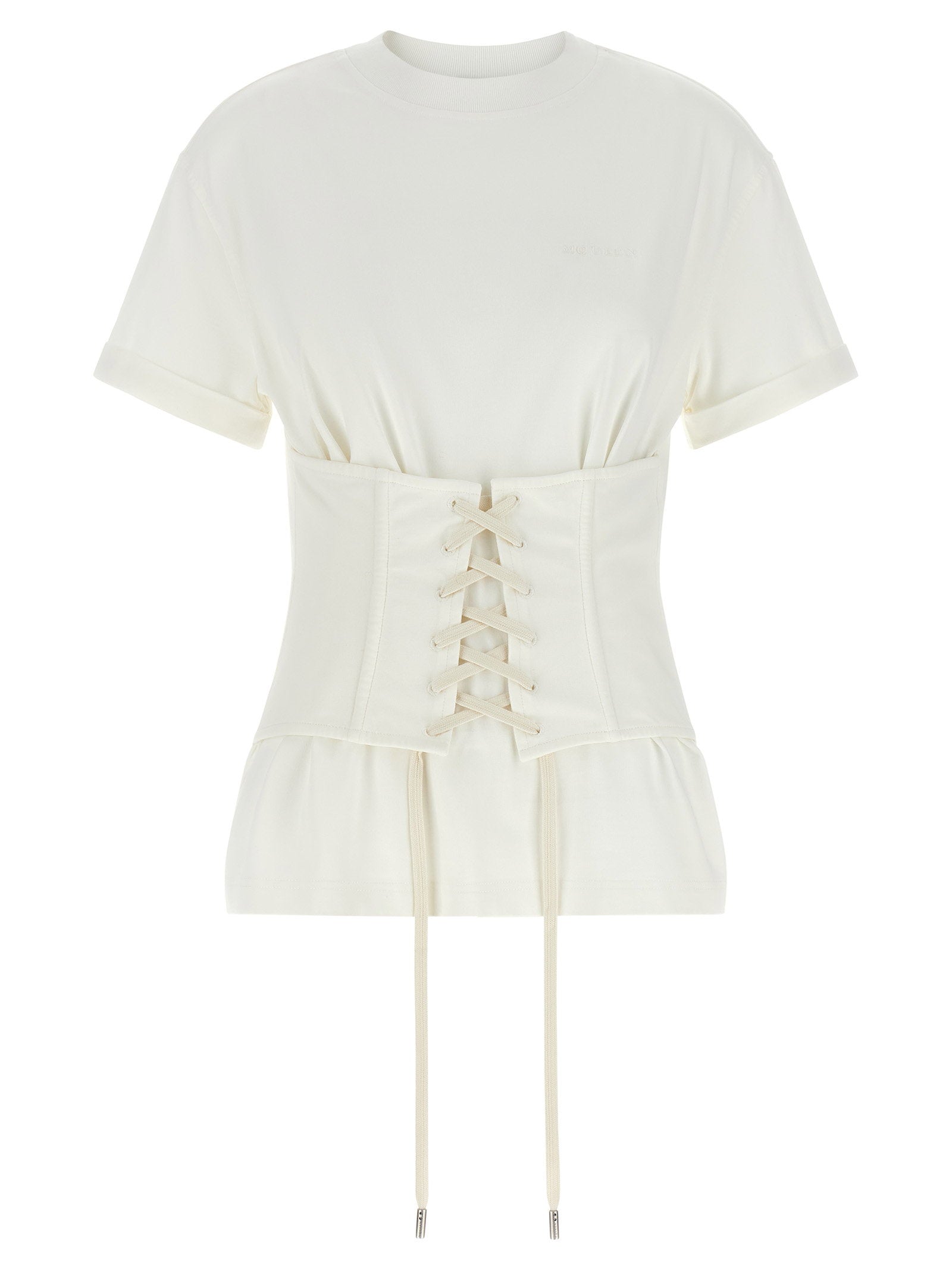 Alexander McQueen Corset T-shirt White