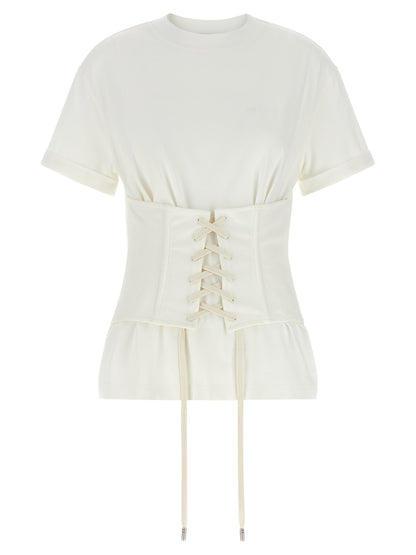 Alexander McQueen Corset T-shirt White