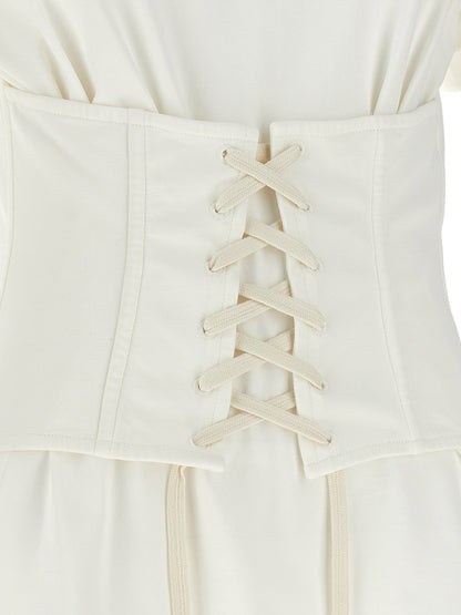 Alexander McQueen Corset T-shirt White