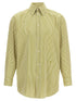 Saint Laurent Striped Shirt Green