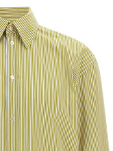 Saint Laurent Striped Shirt Green