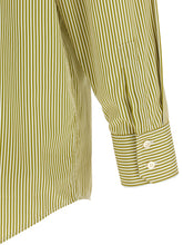 Saint Laurent Striped Shirt Green