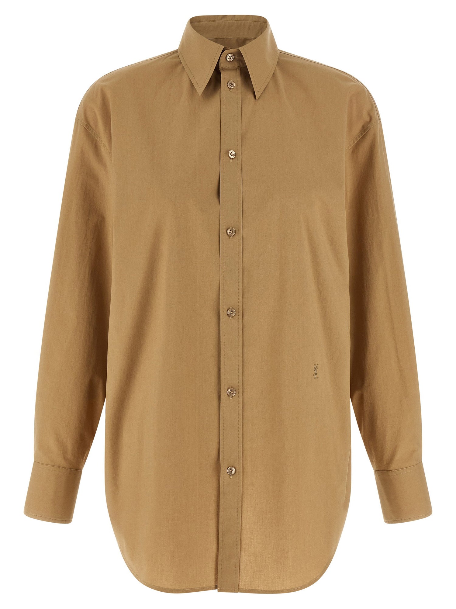 Saint Laurent Cassandre Shirt Brown