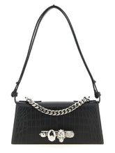 Alexander McQueen Jewelled Mini Shoulder Bag Black