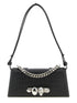 Alexander McQueen Jewelled Mini Shoulder Bag Black