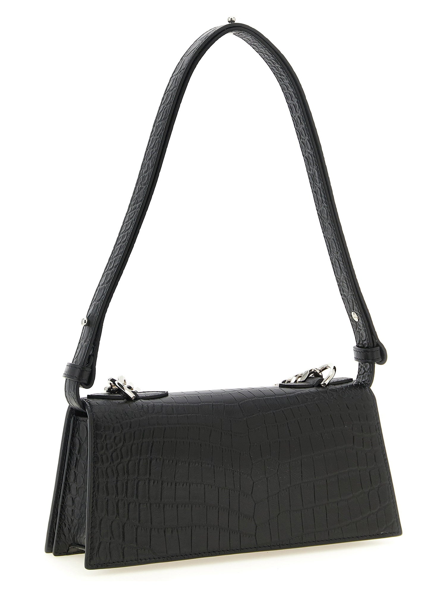 Alexander McQueen Jewelled Mini Shoulder Bag Black