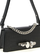 Alexander McQueen Jewelled Mini Shoulder Bag Black