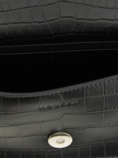 Alexander McQueen Jewelled Mini Shoulder Bag Black