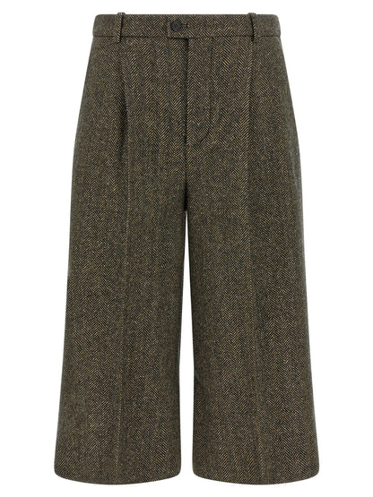Saint Laurent Culotte Pants Brown