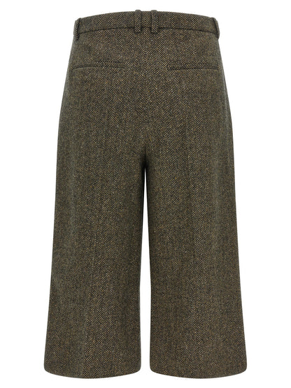 Saint Laurent Culotte Pants Brown