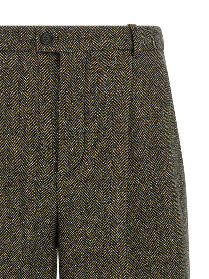 Saint Laurent Culotte Pants Brown