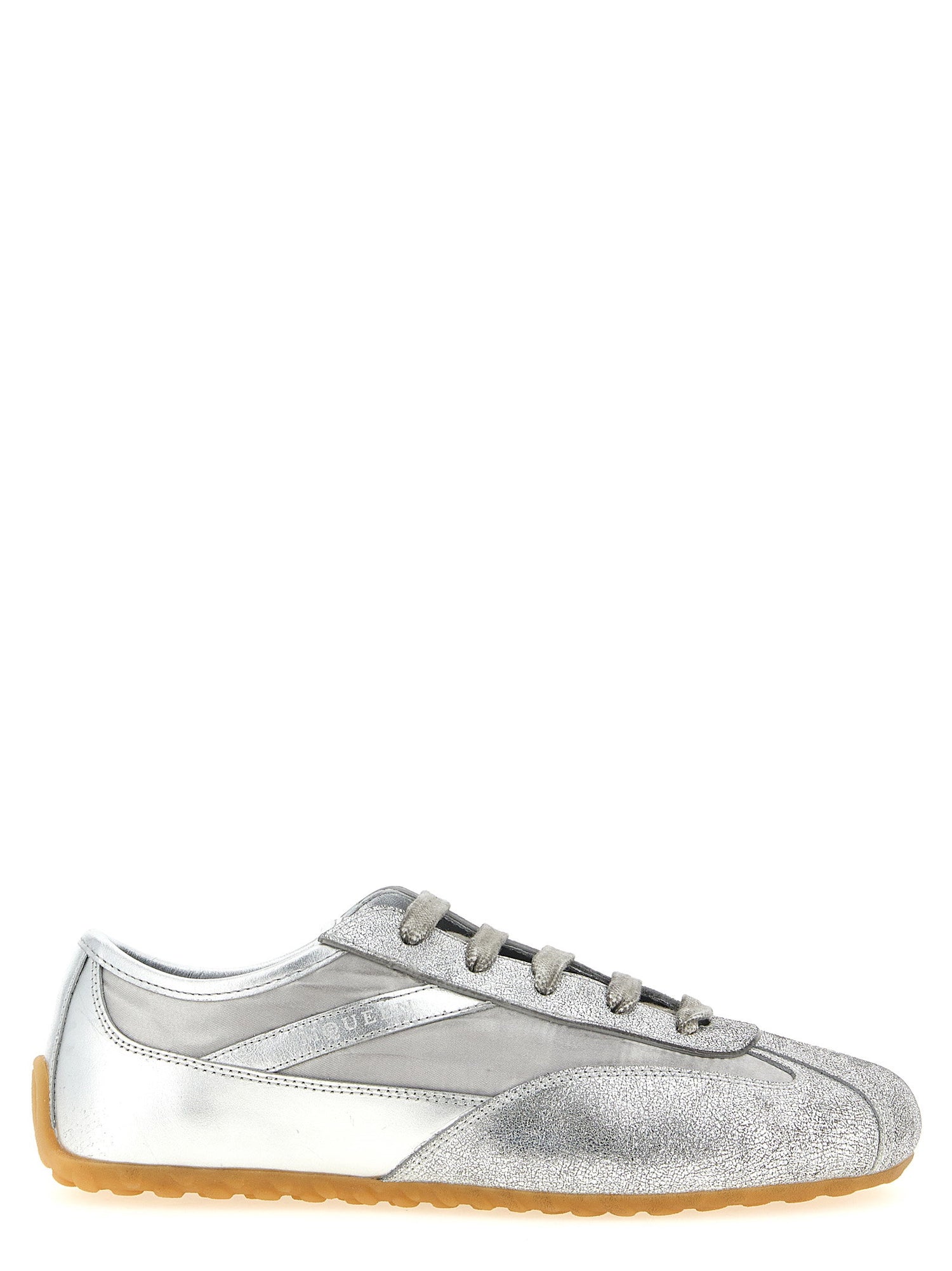 Alexander McQueen Boxe Basse Sneakers Silver