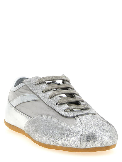 Alexander McQueen Boxe Basse Sneakers Silver