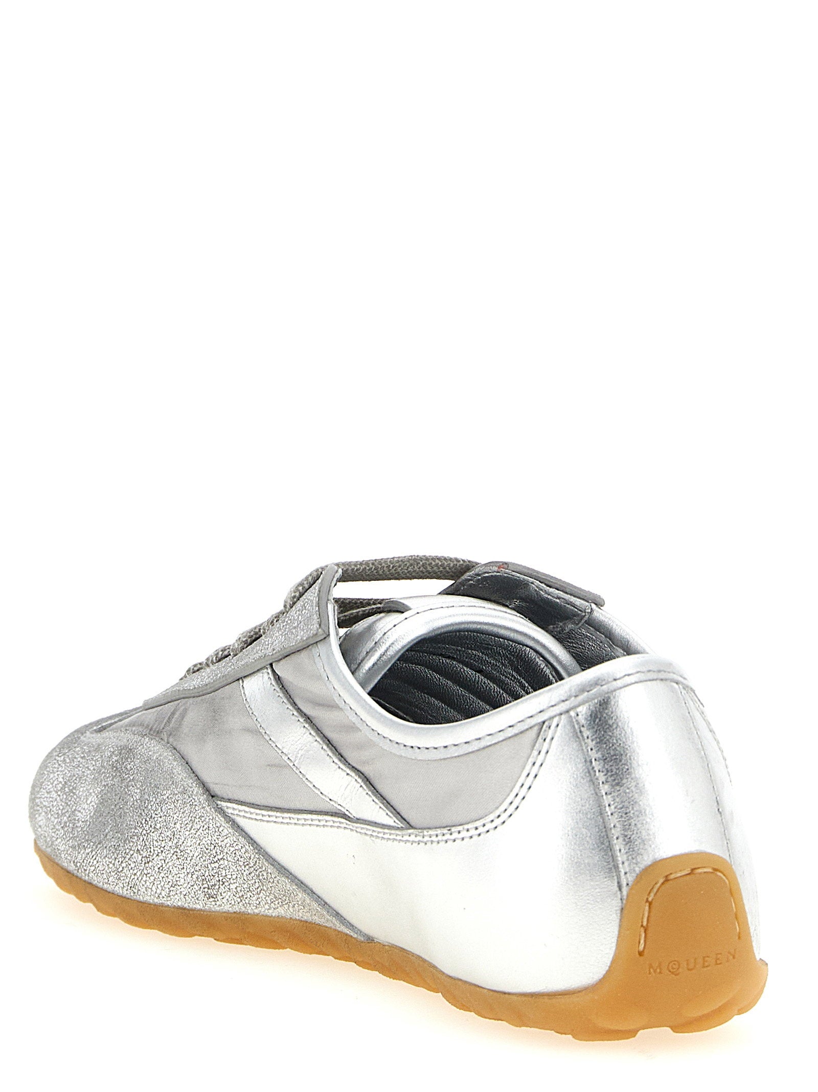 Alexander McQueen Boxe Basse Sneakers Silver