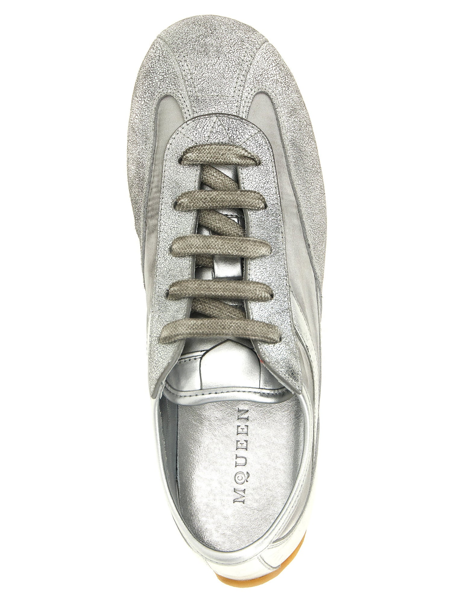 Alexander McQueen Boxe Basse Sneakers Silver