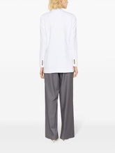 MMK Crepe Single-Breasted Jacket White White