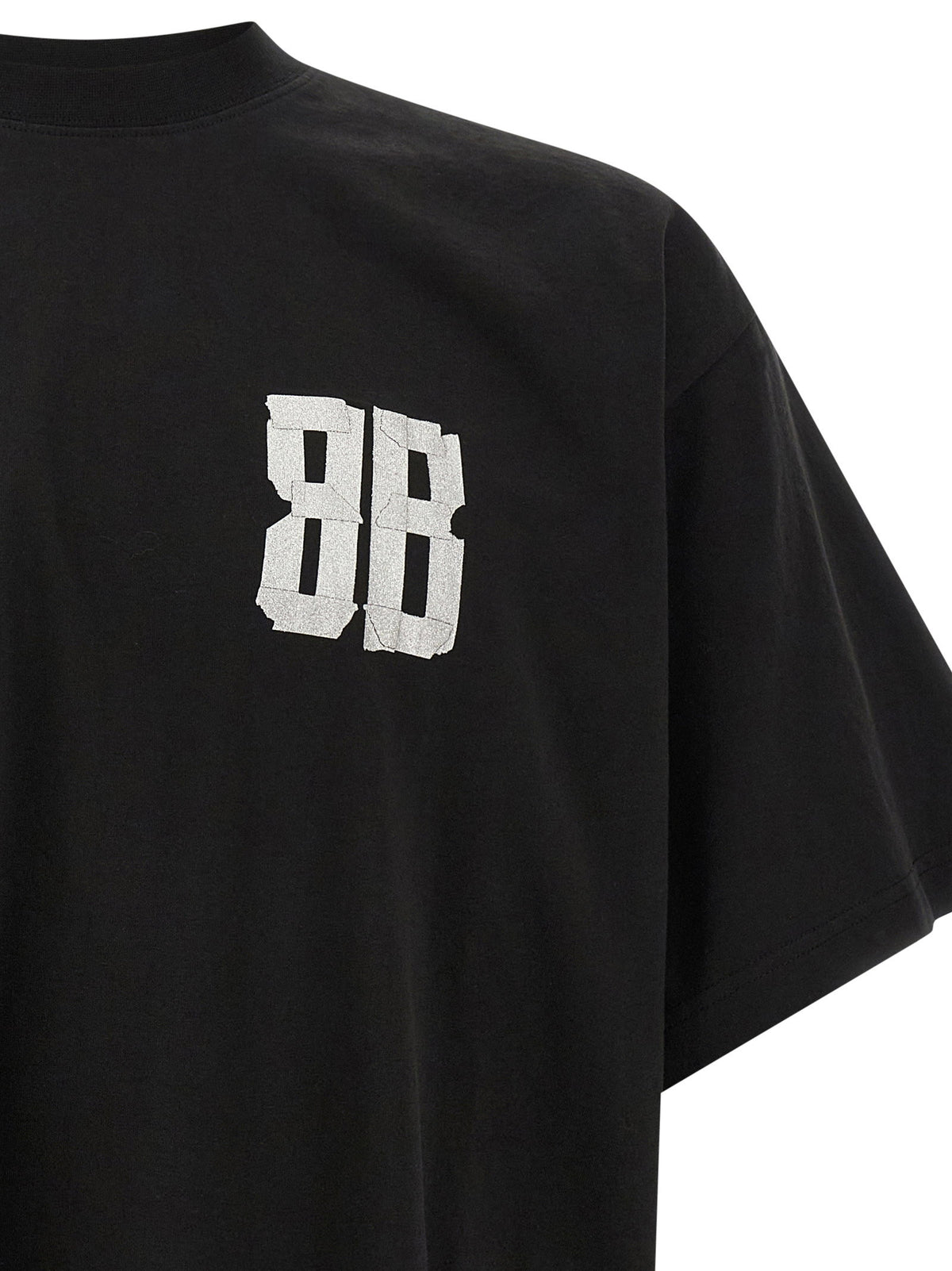 Balenciaga Glitter Tape Type T-shirt Black