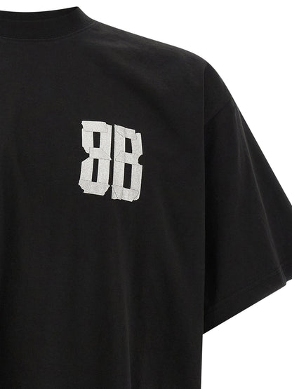Balenciaga Glitter Tape Type T-shirt Black