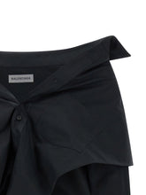 Balenciaga Crop Shirt Off The Shoulder Black