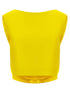 Balenciaga Draped Crop Top Yellow
