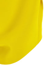 Balenciaga Draped Crop Top Yellow