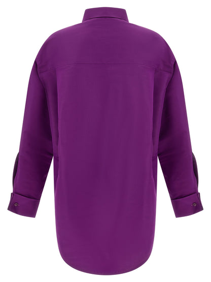 Balenciaga Silk Shirt Purple
