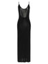 Saint Laurent Cassandre Chain Dress Black